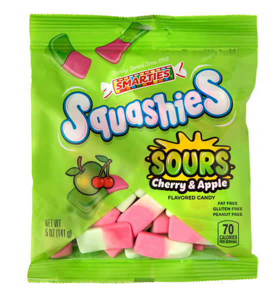 Smarties<sup>®</sup> Squashies Sours Cherry & Apple<span>Squashies in a 5 ounce bag, case of 12 bags</span>
