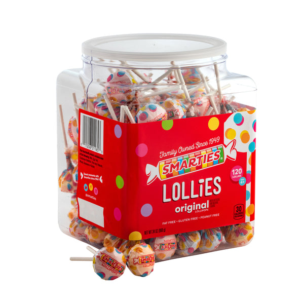 Smarties<sup>®</sup> Lollies <span>120 individually wrapped lollies per jar, case of 6 jars</span>