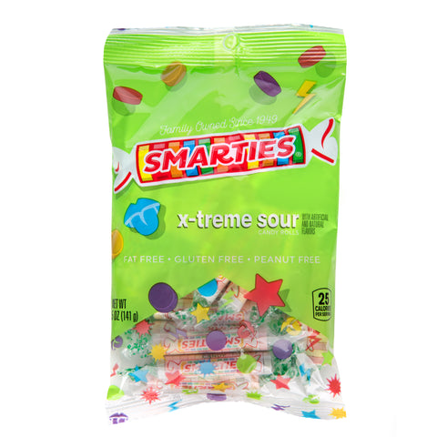 X-treme Sour Smarties<sup>®</sup> <span>in a 5 ounce bag, case of 12 bags</span>